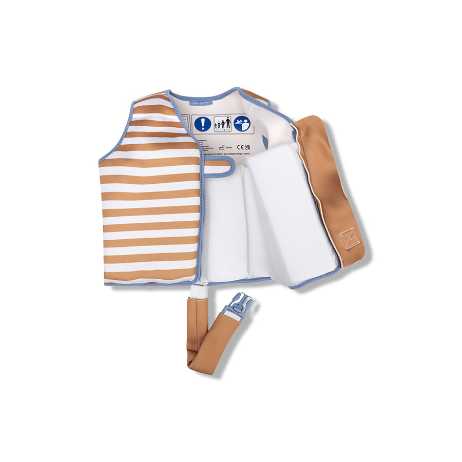 Zwemvest - Bruin/Wit - Softlines