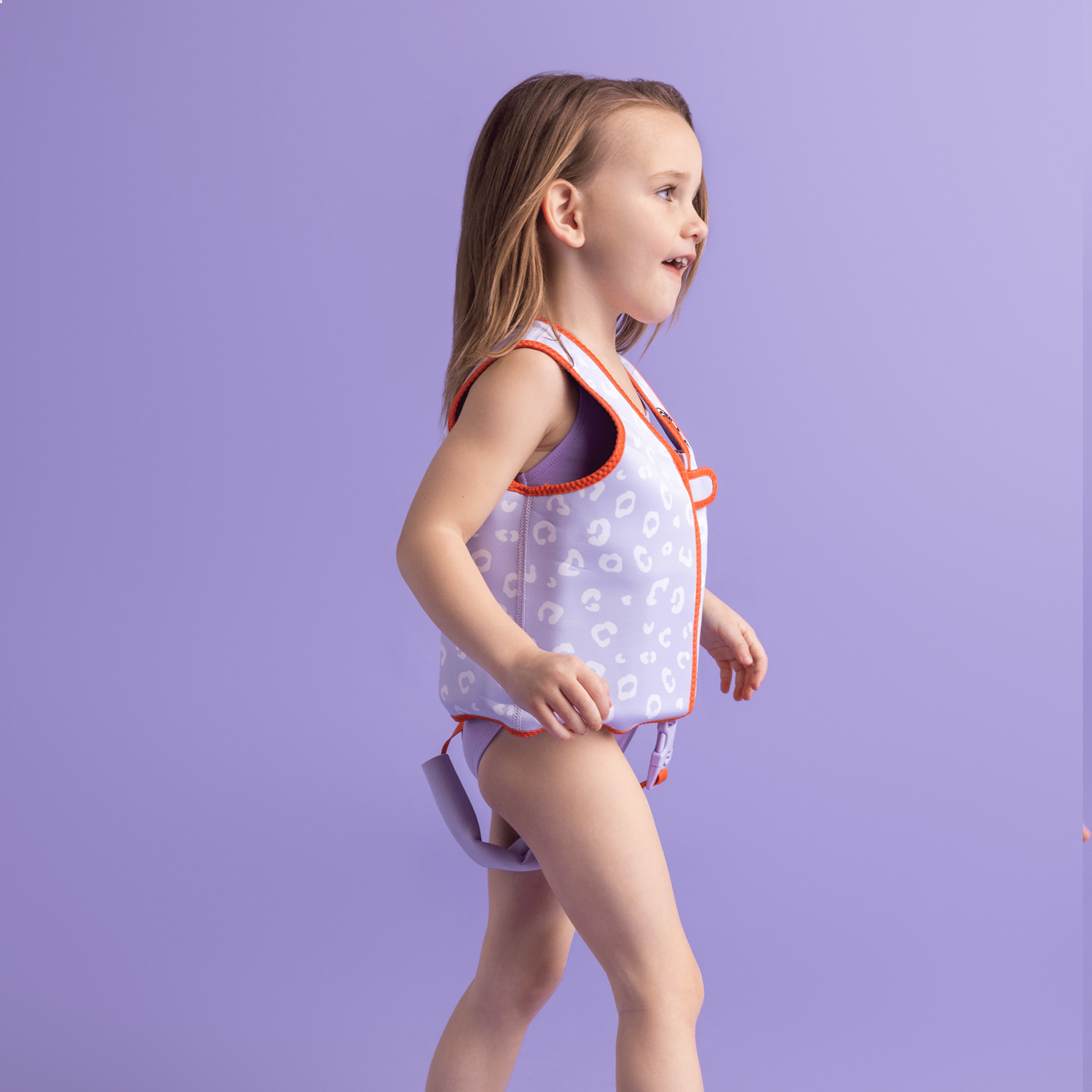 Zwemvest - Lila Leopard - 3/6 Jaar