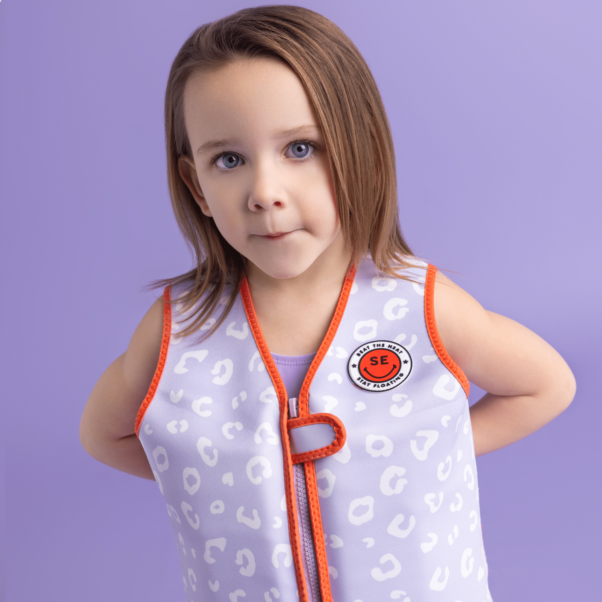 Zwemvest - Lila Leopard - 3/6 Jaar