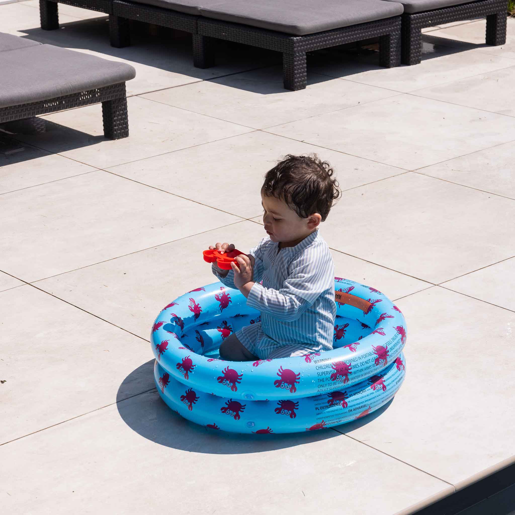 Baby Zwembad Blauw met Krabjes Ø 60 cm