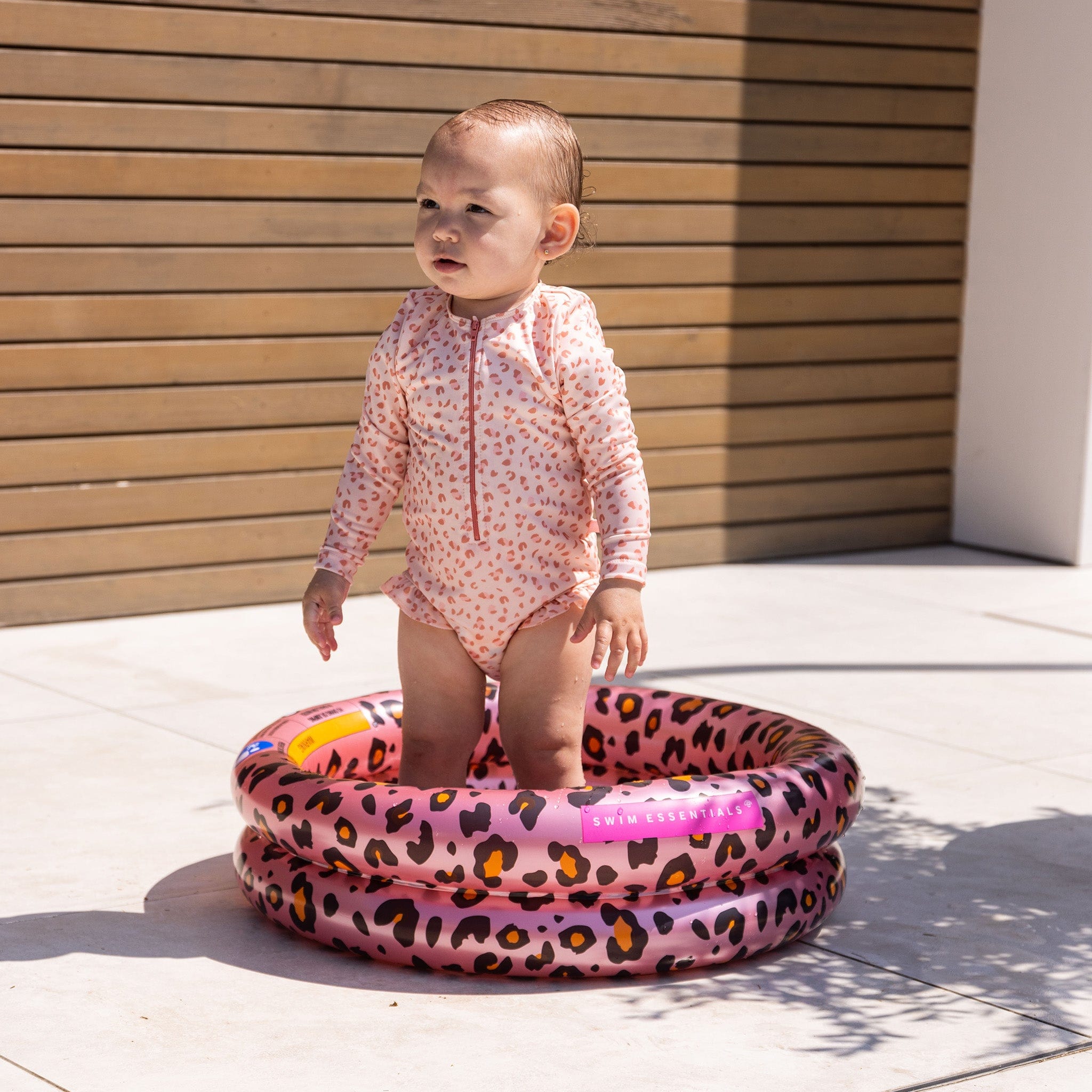 Baby zwembad Panterprint Rosé goud 60 cm