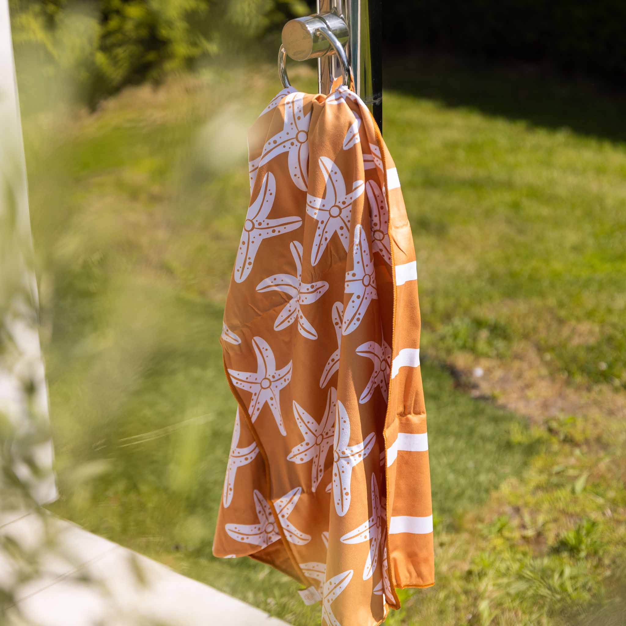 Microvezel Handdoek Zeesterren 135 x 65 cm