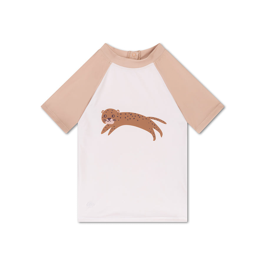 Zwemshirt Met Korte Mouwen - Bruin - Roamer