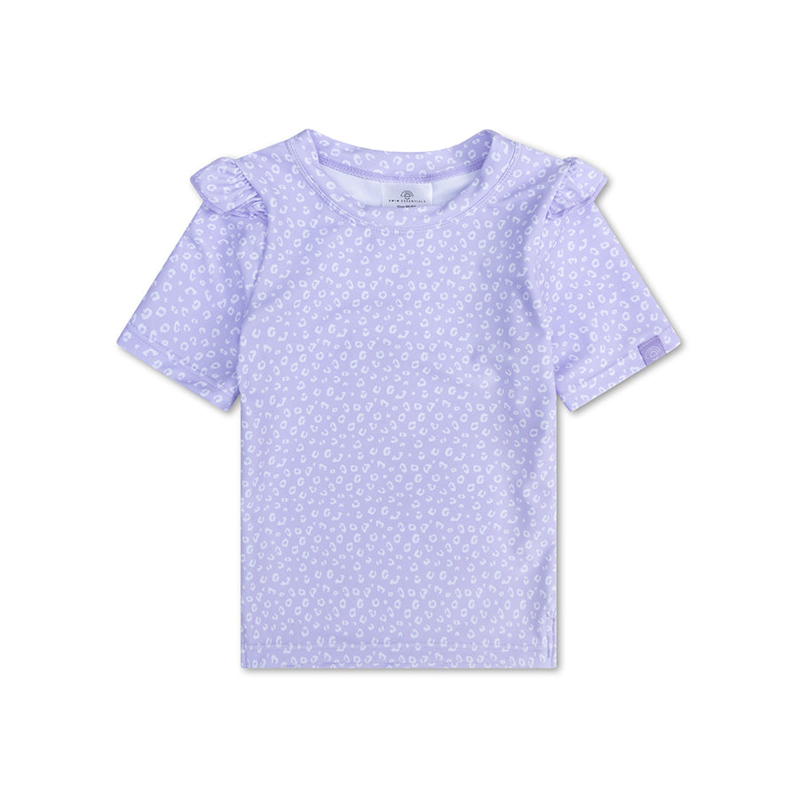 Zwemshirt Met Korte Mouwen - Lila - Leopard