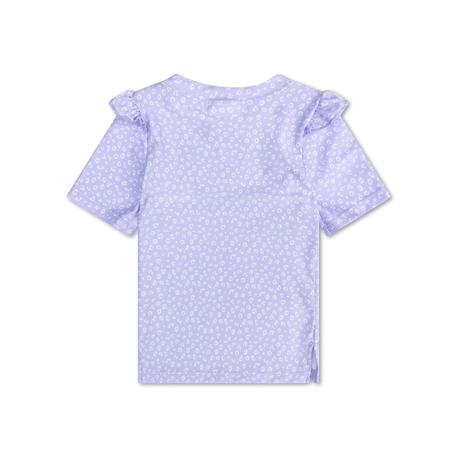 Zwemshirt Met Korte Mouwen - Lila - Leopard