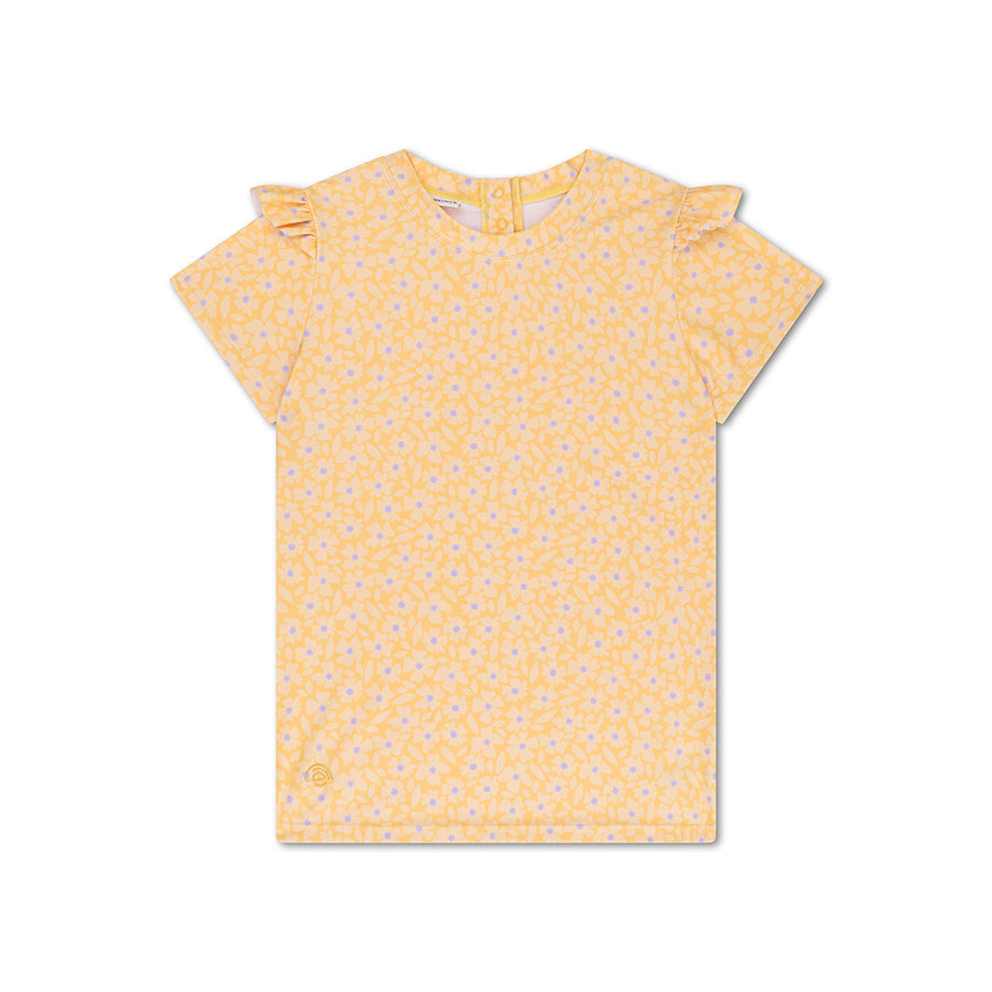 Zwemshirt Met Korte Mouwen - Geel - Florish