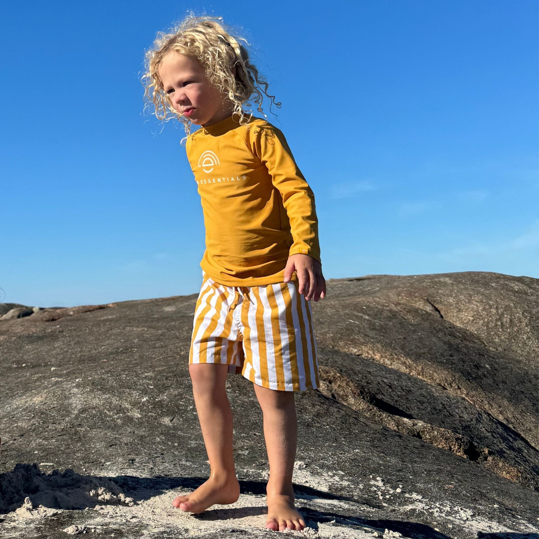 Zwemshirt Met Lange Mouwen - Geel - Pure Tones