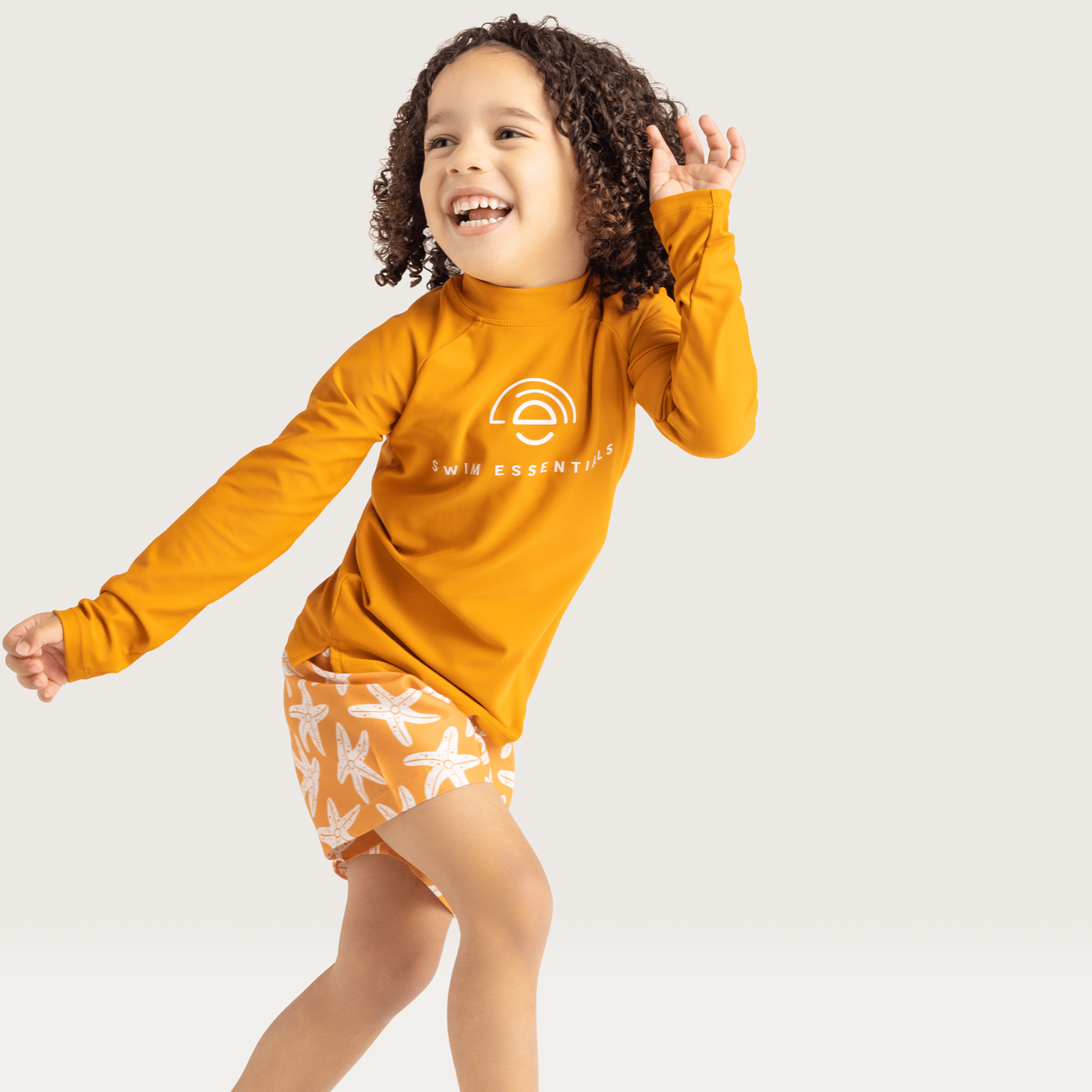 Zwemshirt Met Korte Mouwen - Geel - Pure Tones