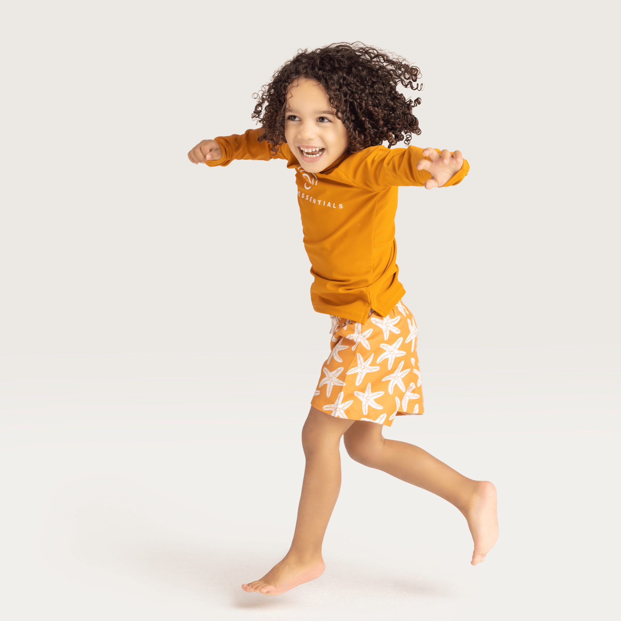 Zwemshirt Met Korte Mouwen - Geel - Pure Tones