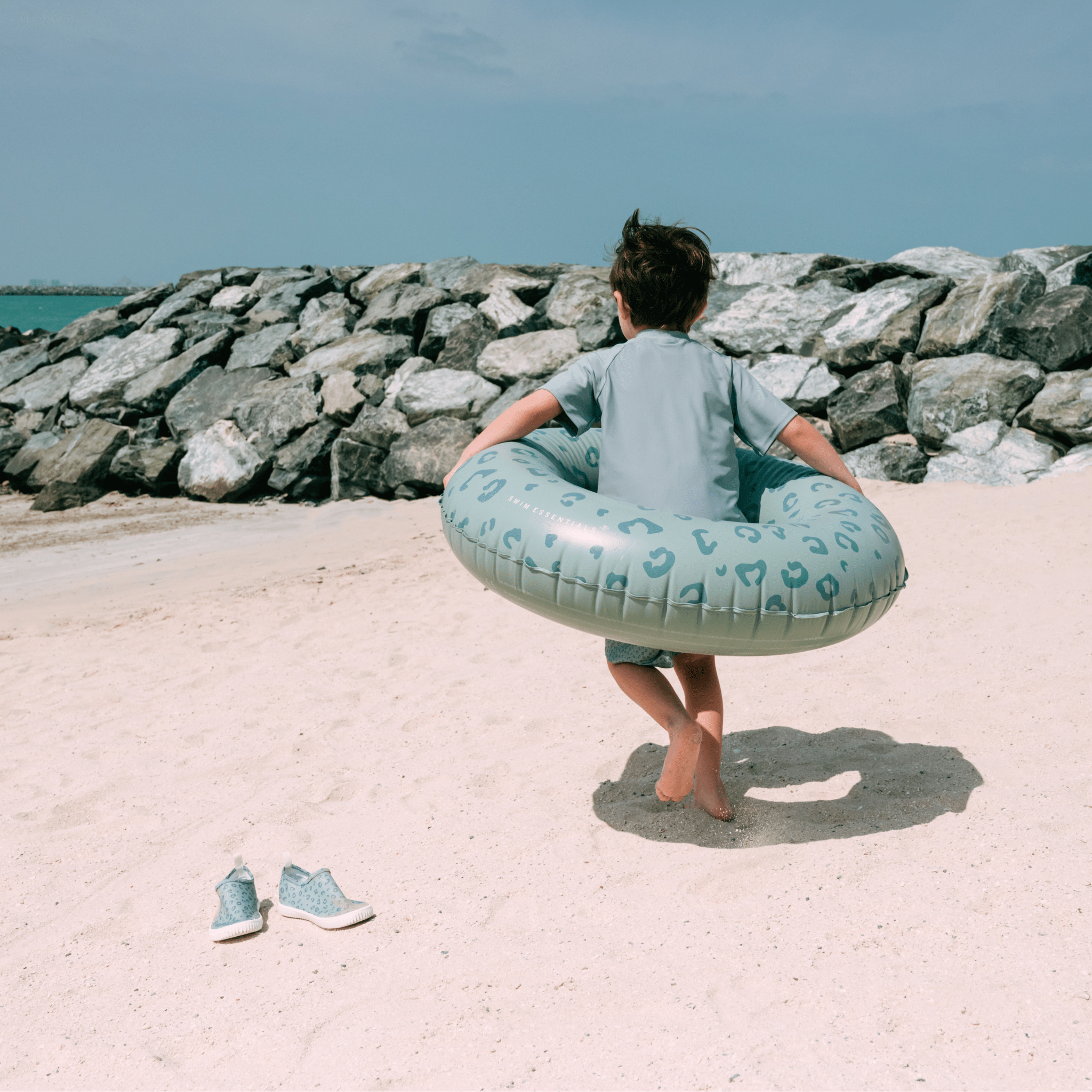 Zwemshirt Met Korte Mouwen - Groen - Pure Tones