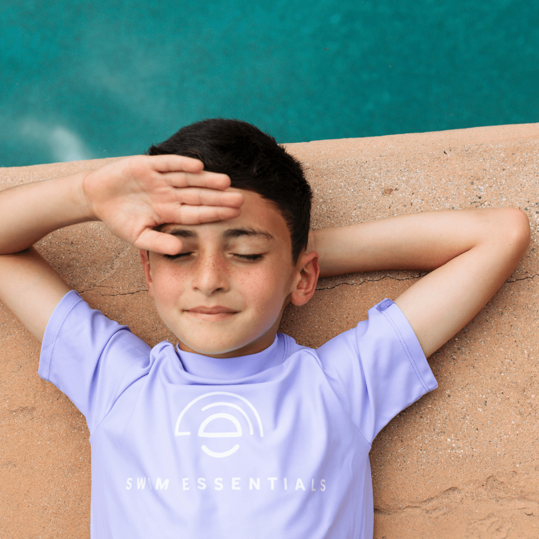 Zwemshirt Met Korte Mouwen - Lila - Pure Tones