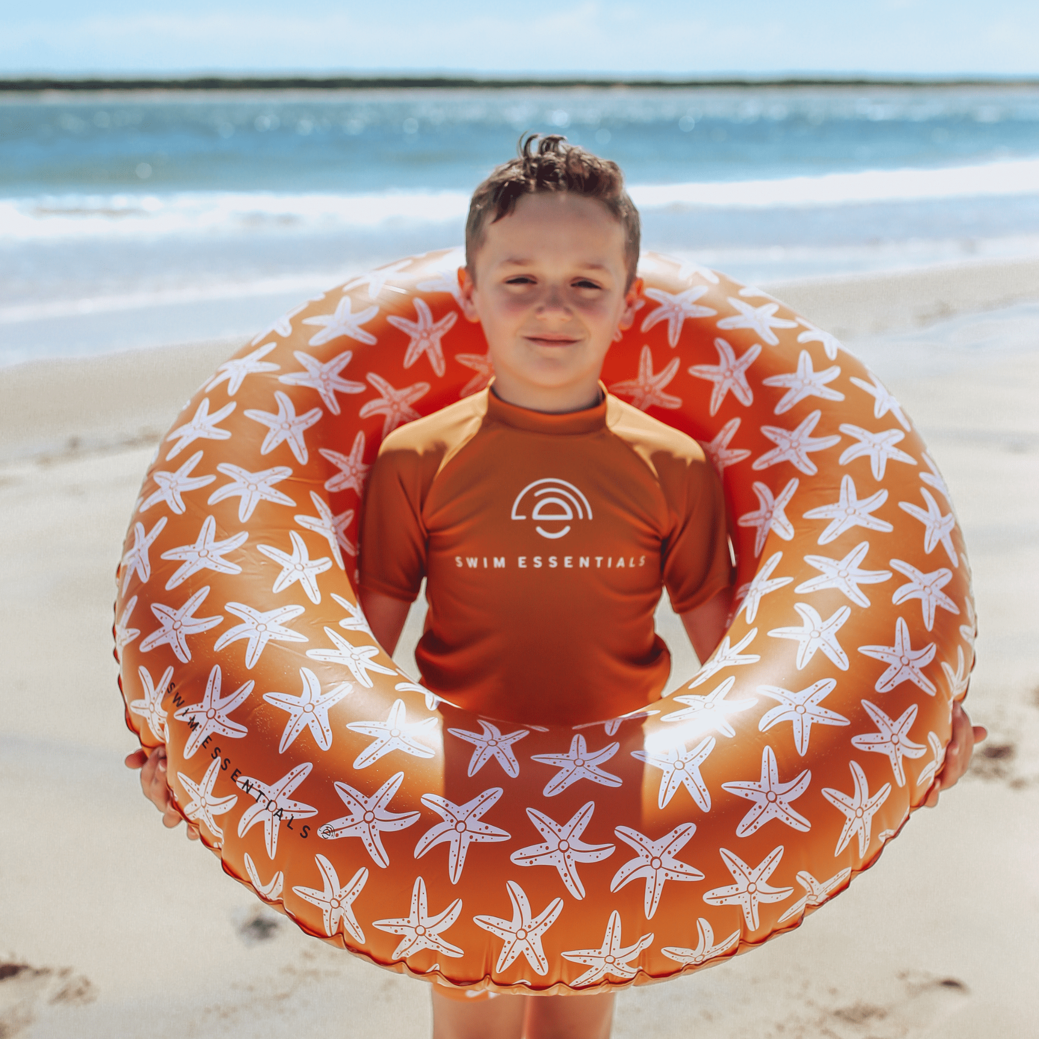 Zwemshirt Met Korte Mouwen - Oranje - Seastar