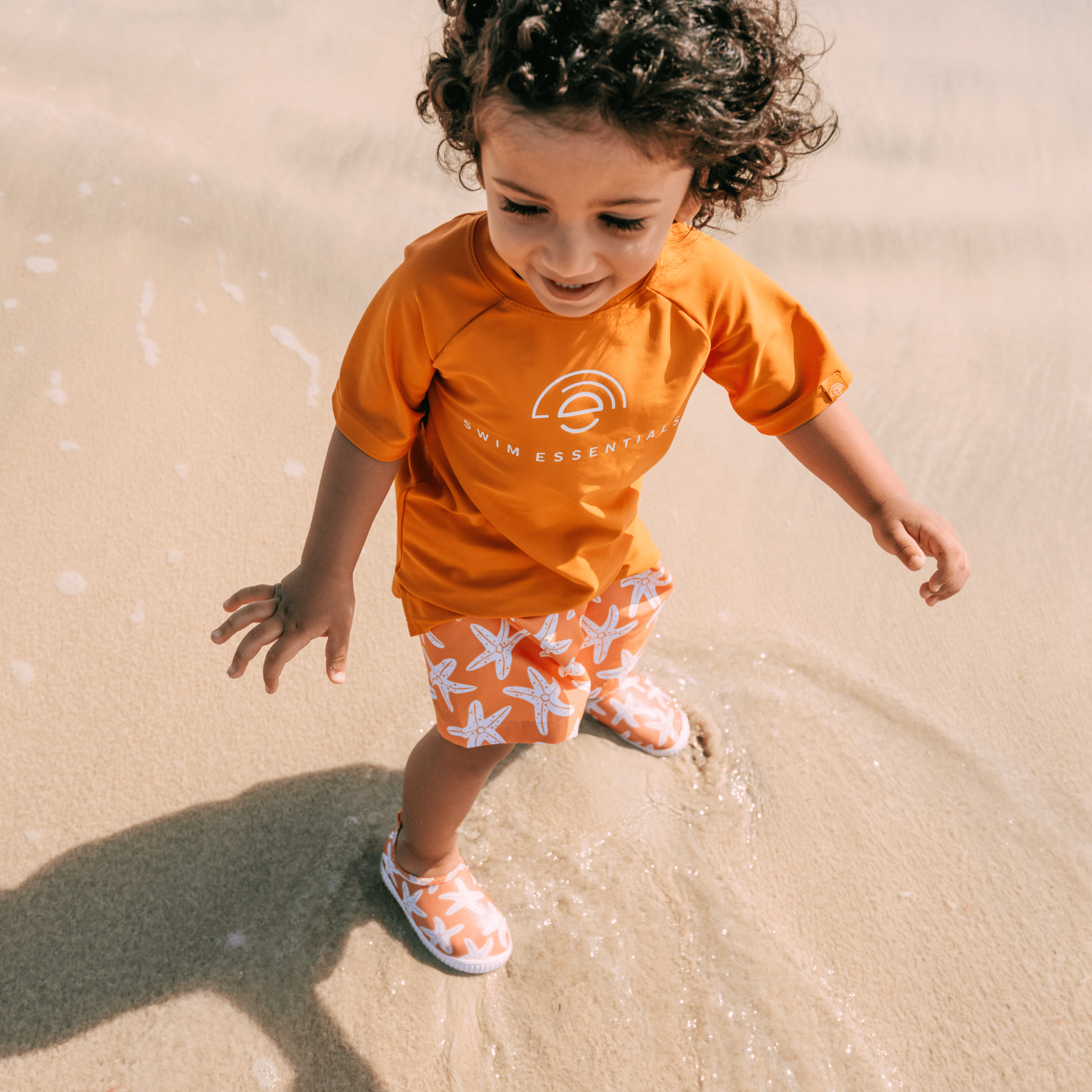 Zwemshirt Met Korte Mouwen - Oranje - Seastar