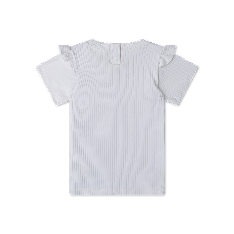Zwemshirt Met Korte Mouwen - Wit - White Pearl