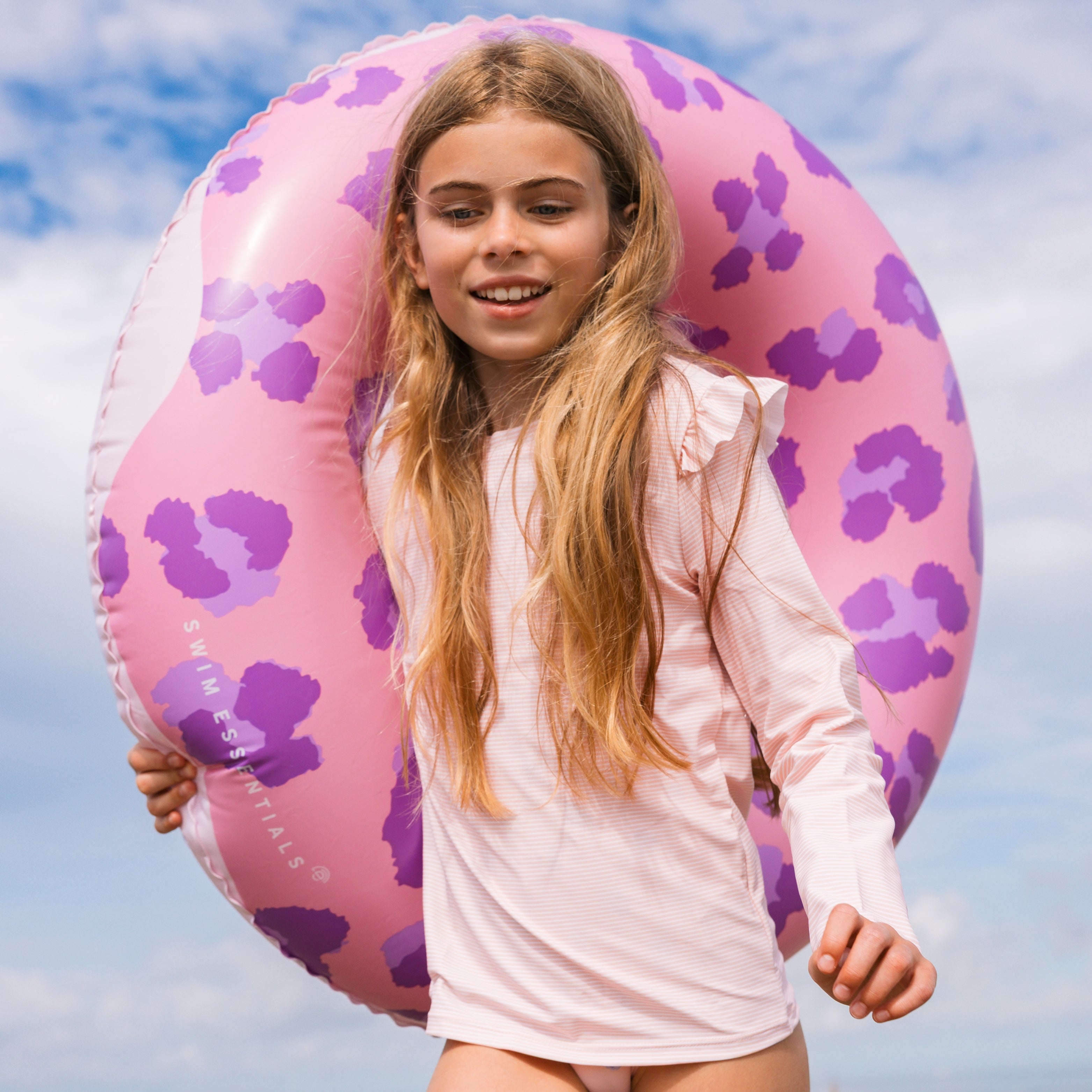 Zwemband - Paars/Roze - Donut - Ø 90 cm