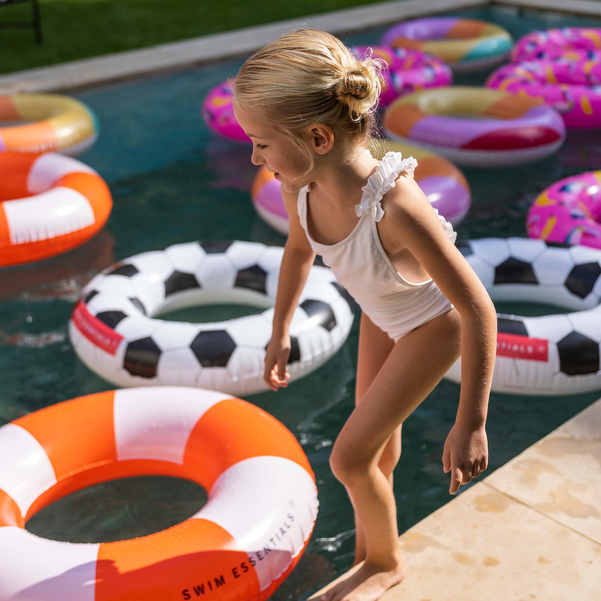 Zwemband - Rood/Wit - Drift