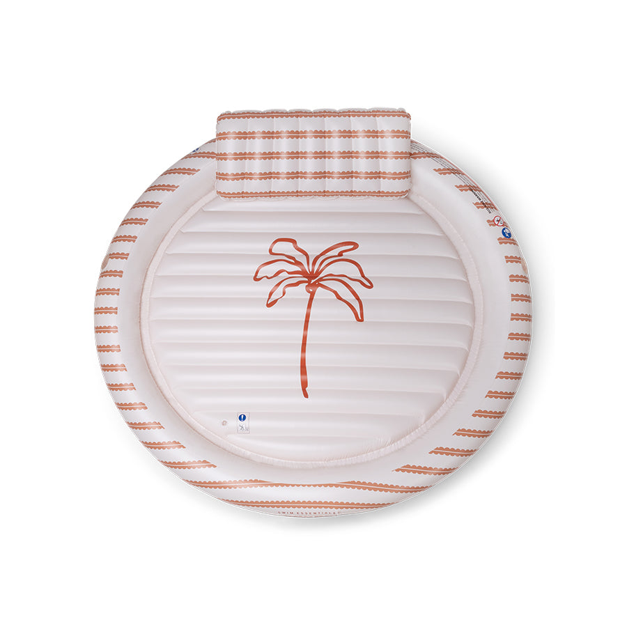 Tanning Pool Rond - Beige - Saint Tropez - 201 x 201 x 38 cm