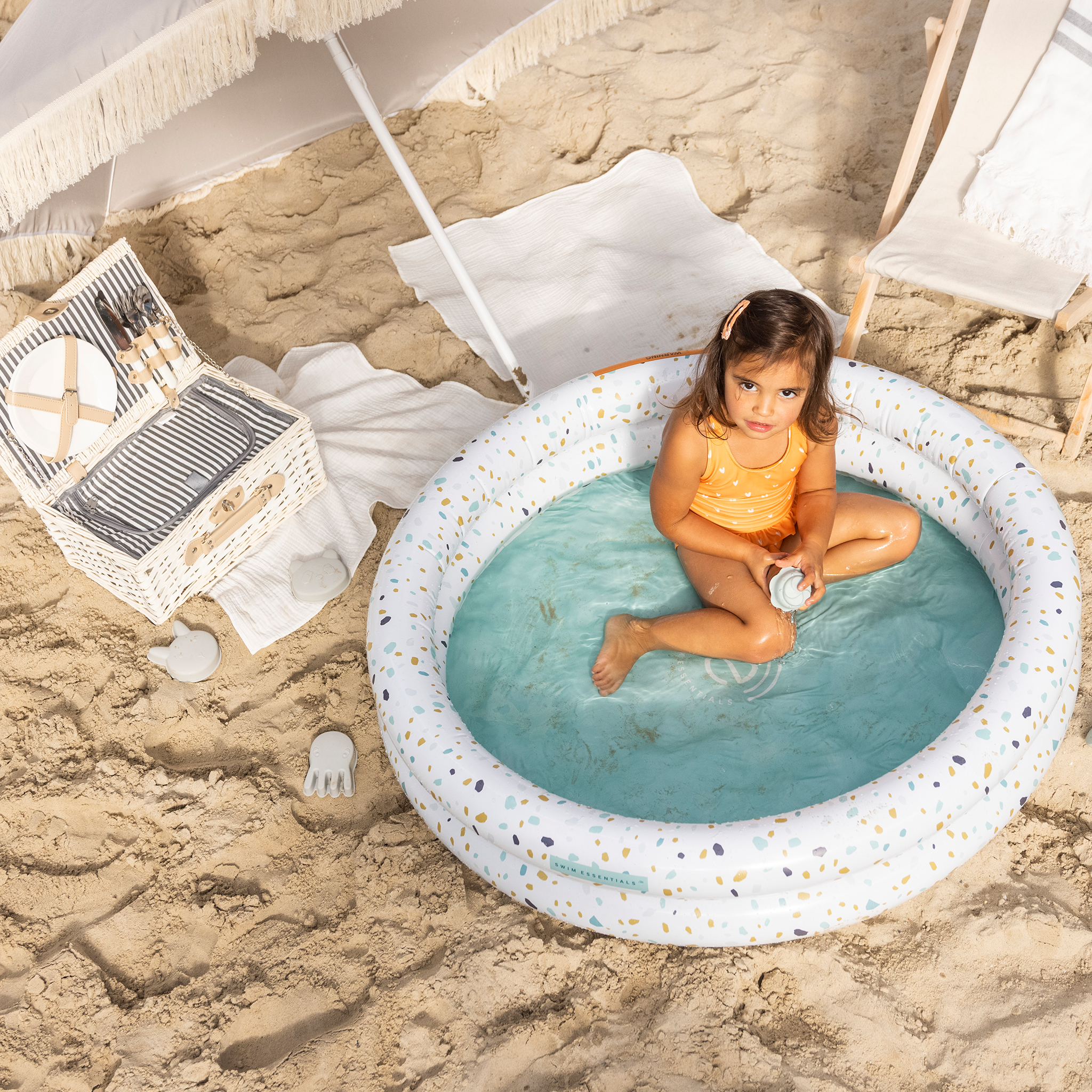 Kinderzwembad - Wit - Terrazzo Dream - Ø 100 cm