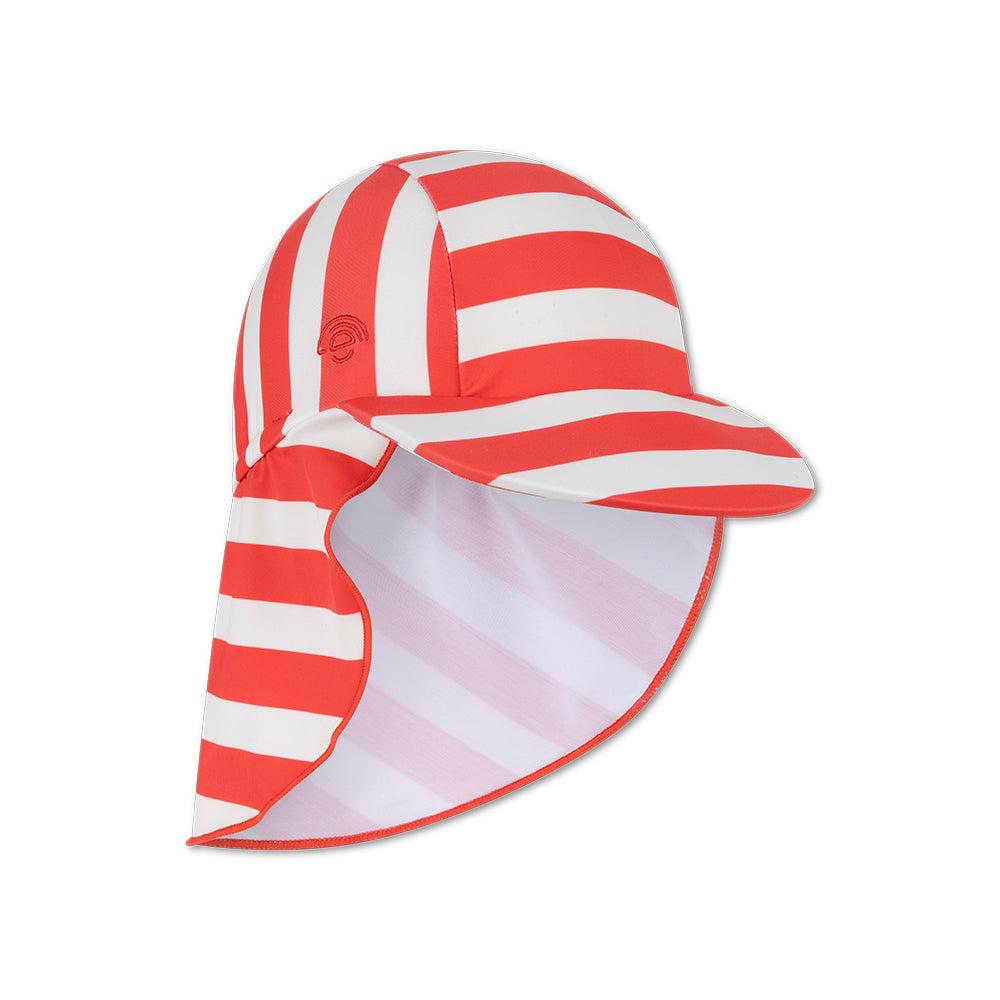 Zonnepetje - Beige/Rood - Coastal Stripe