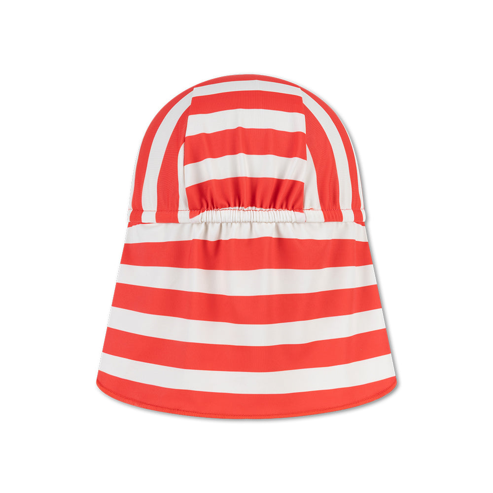 Zonnepetje - Beige/Rood - Coastal Stripe