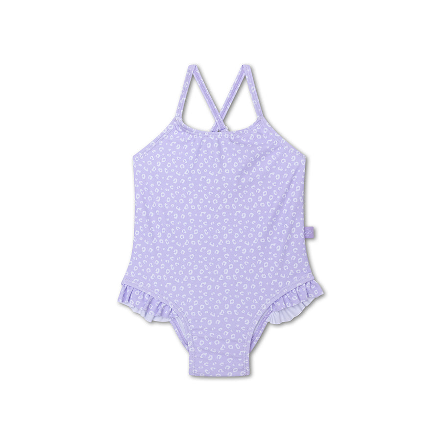 Badpak Meisjes - Lila - Leopard