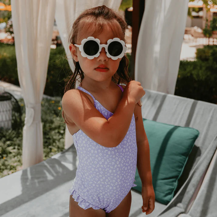 Badpak Meisjes - Lila - Leopard