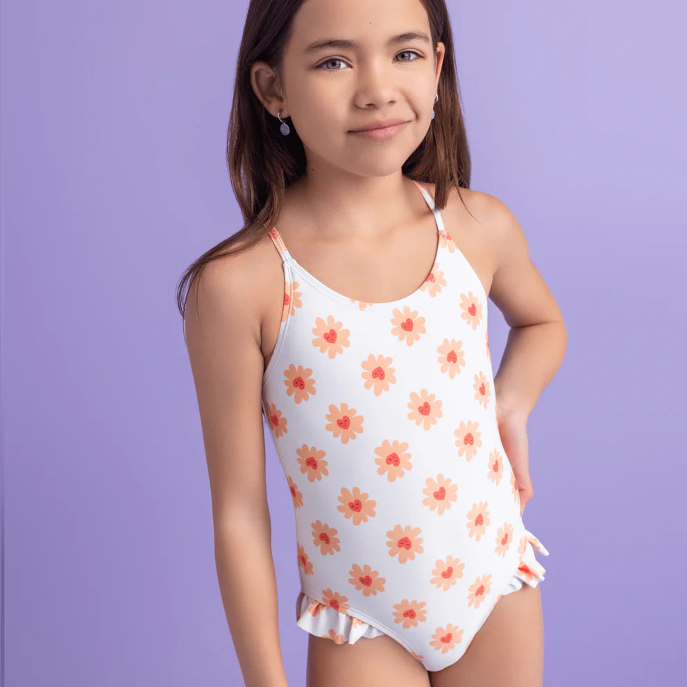 Badpak Meisjes - Meerkleurig - Floral Love