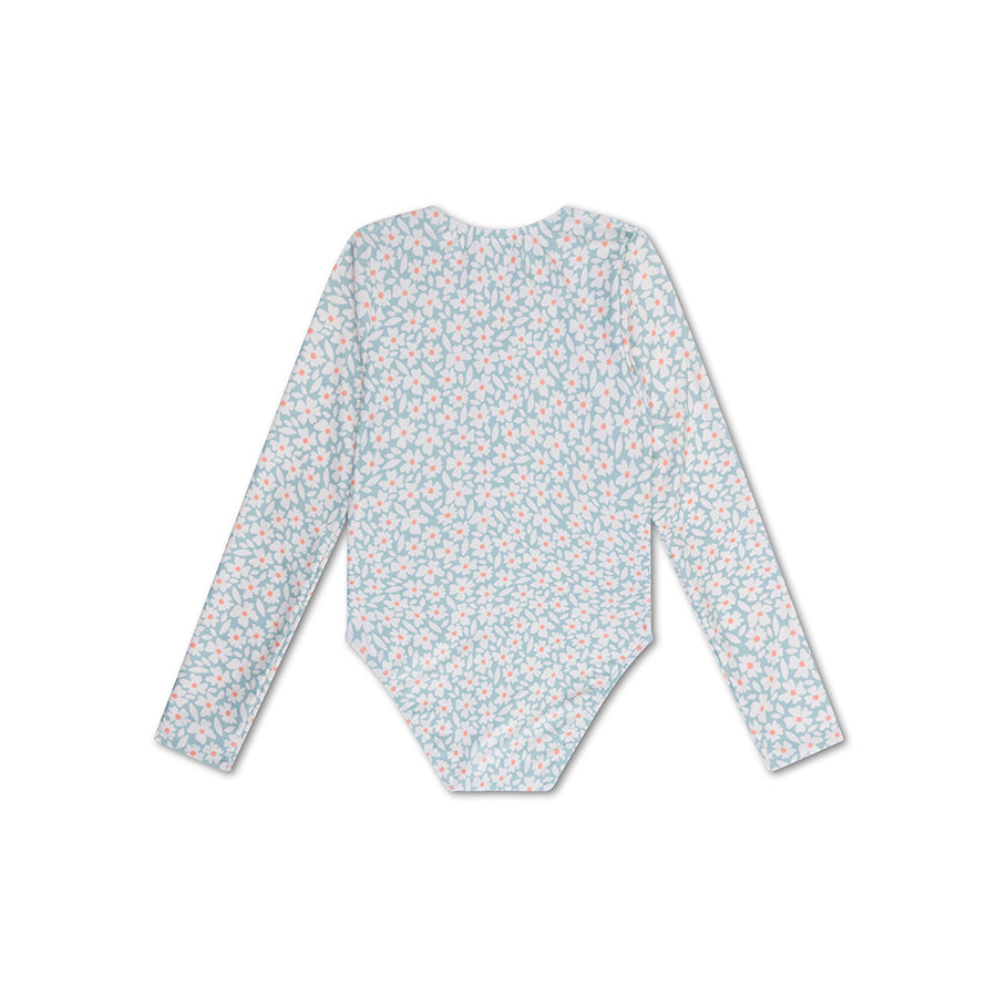 UV Badpak Meisjes Met Lange Mouwen - Groen - Florish