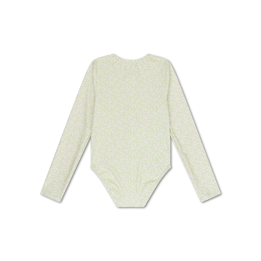 Badpak Meisjes Met Lange Mouwen - Groen - Matcha