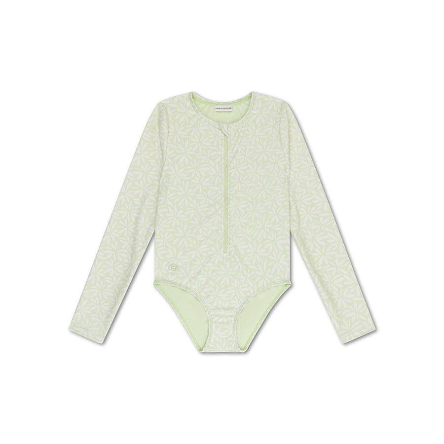 Badpak Meisjes Met Lange Mouwen - Groen - Matcha