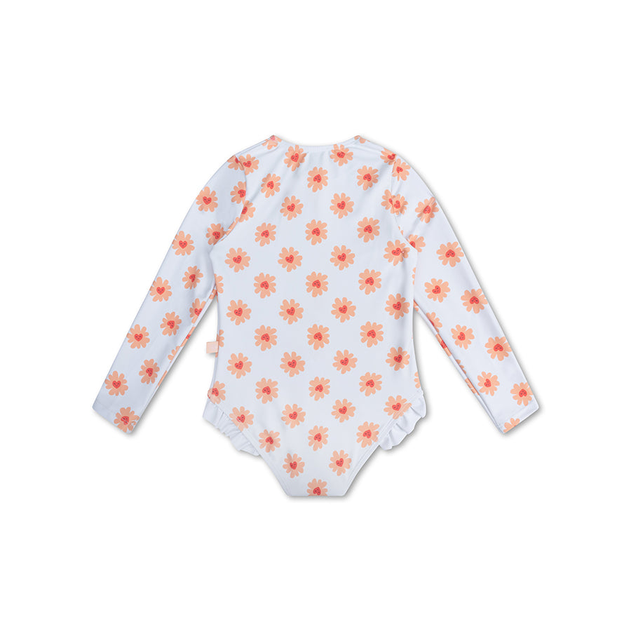 UV Badpak Meisjes Met Lange Mouwen - Meerkleurig - Floral Love