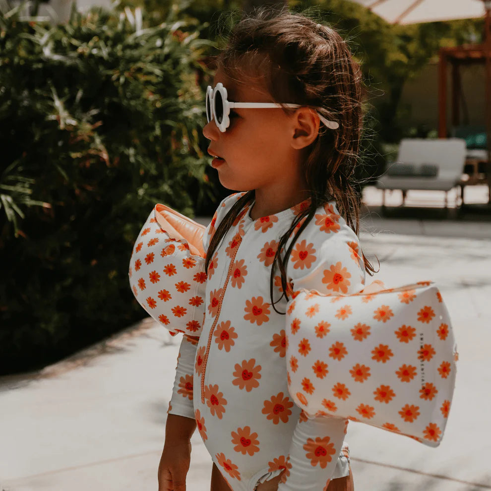 UV Badpak Meisjes Met Lange Mouwen - Meerkleurig - Floral Love