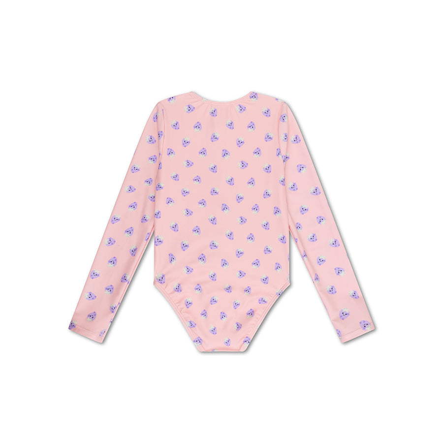 UV Badpak Meisjes Met Lange Mouwen - Roze/Paars - Blackberry