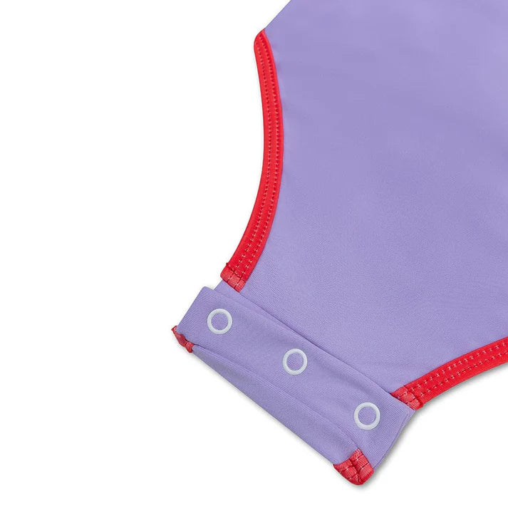 UV Badpak Meisjes Met Lange Mouwen - Paars - Pure Tones