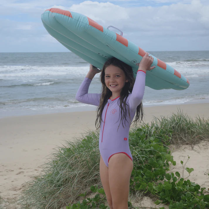 UV Badpak Meisjes Met Lange Mouwen - Paars - Pure Tones