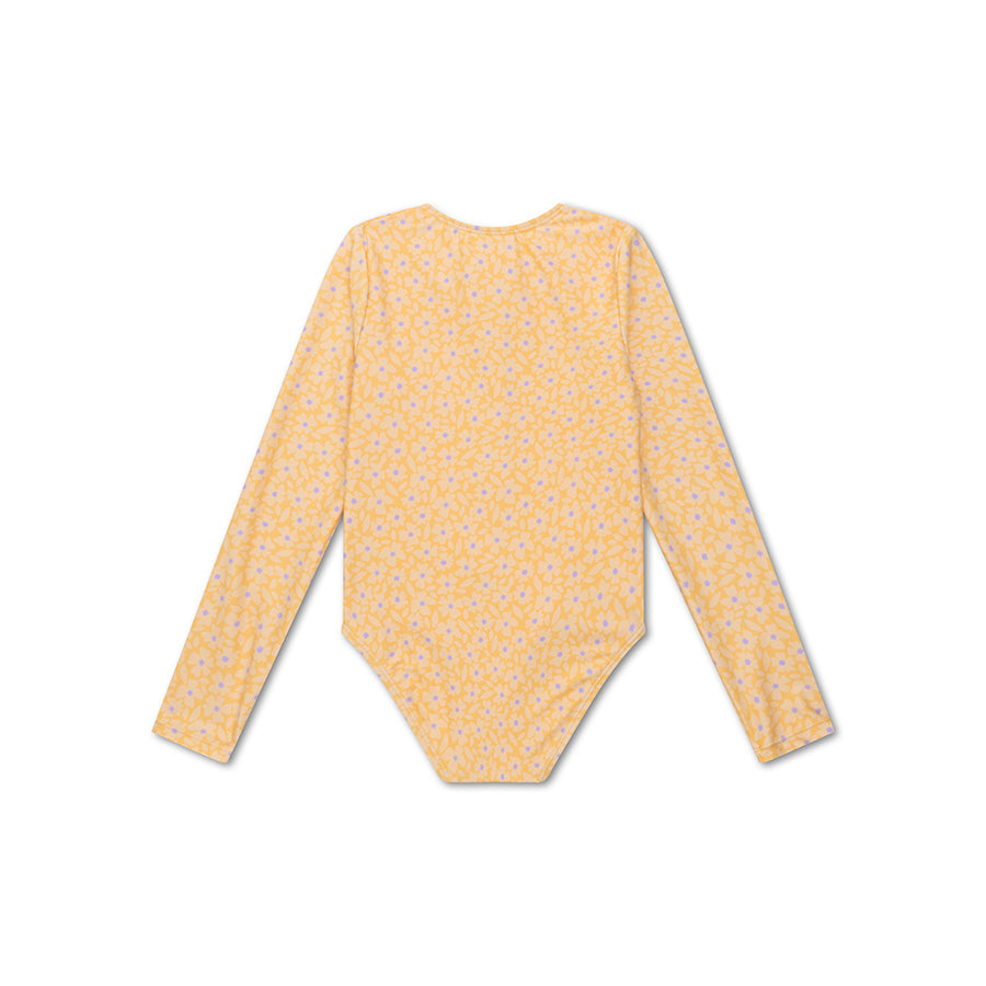 UV Badpak Meisjes Met Lange Mouwen - Geel - Florish