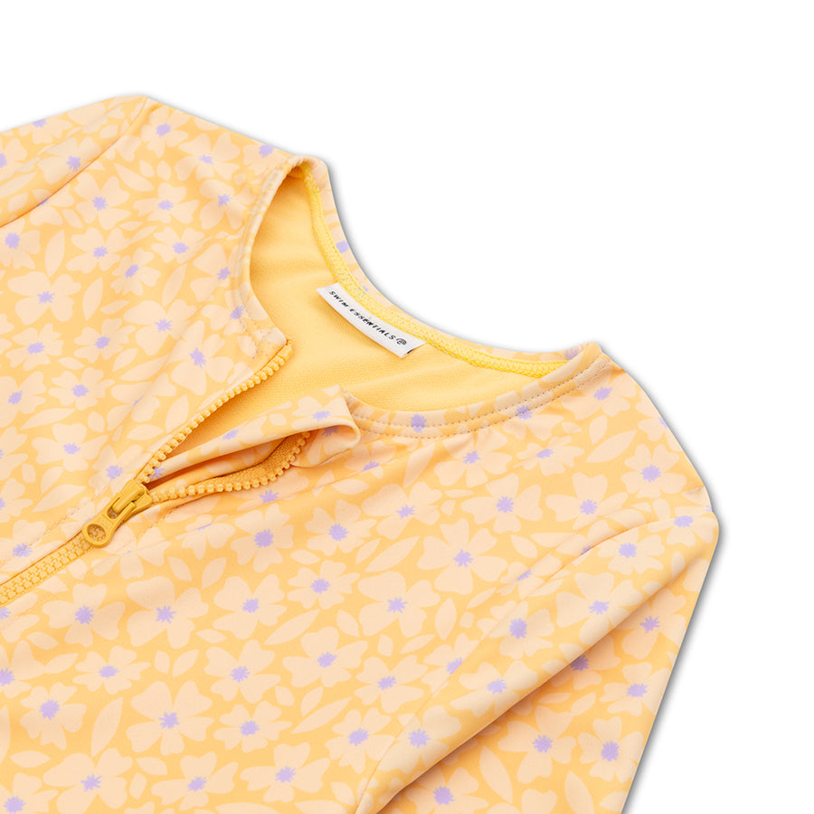 UV Badpak Meisjes Met Lange Mouwen - Geel - Florish