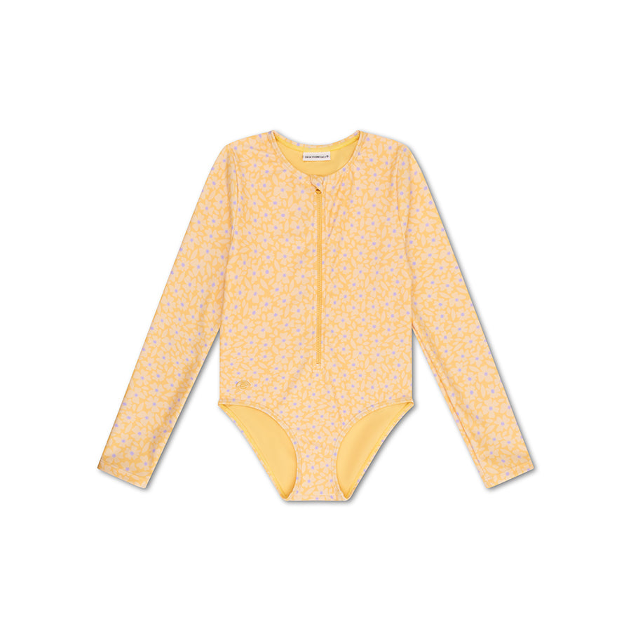 UV Badpak Meisjes Met Lange Mouwen - Geel - Florish