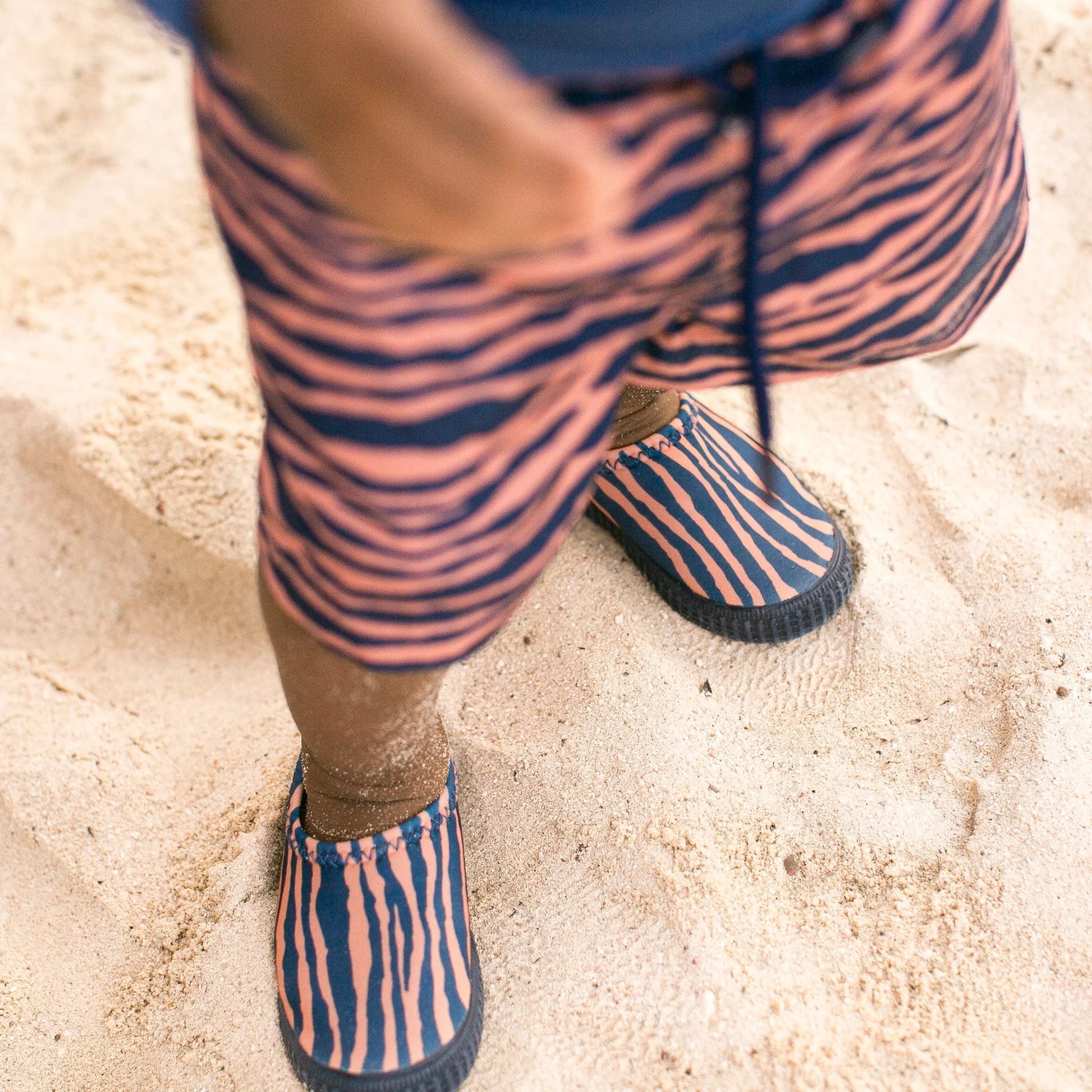 Kinder Waterschoenen - Blauw/Oranje - Vibrant Stripes