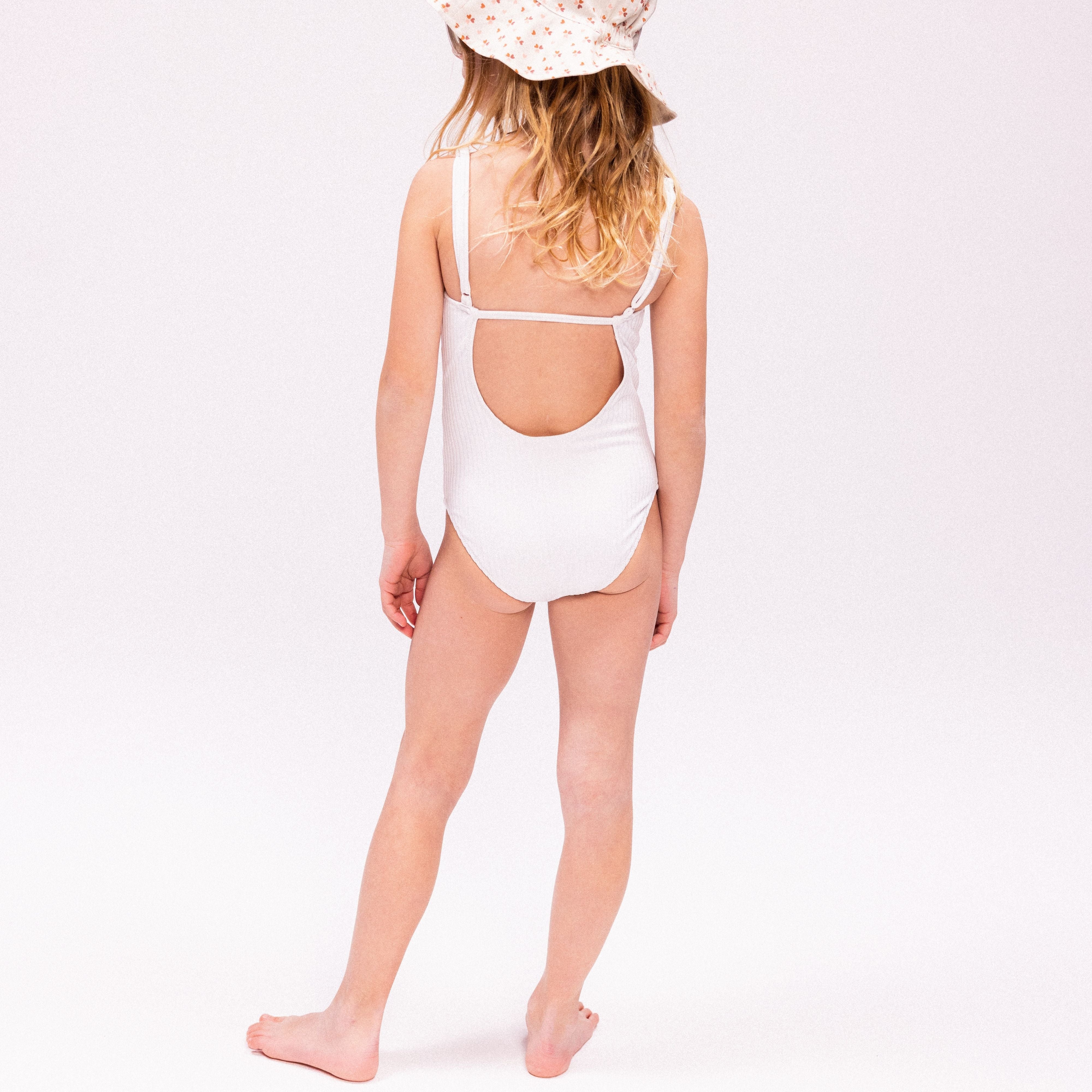 Badpak Meisjes - Wit - White Pearl