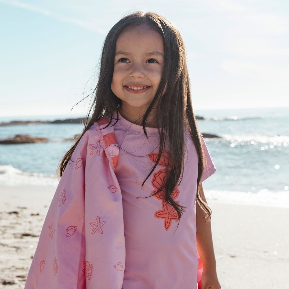Zwemshirt Met Korte Mouwen - Roze - Coastal Charm