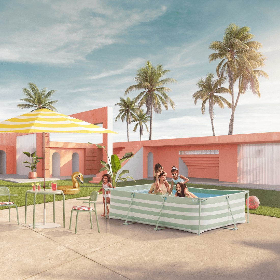 opzetzwembad-300-200-75cm-groen-met-accessoires-4