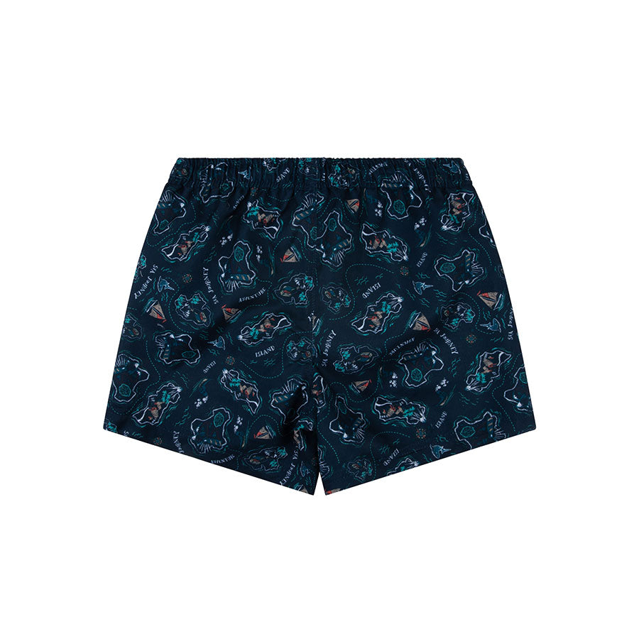 Zwembroek - Donkerblauw - Islands