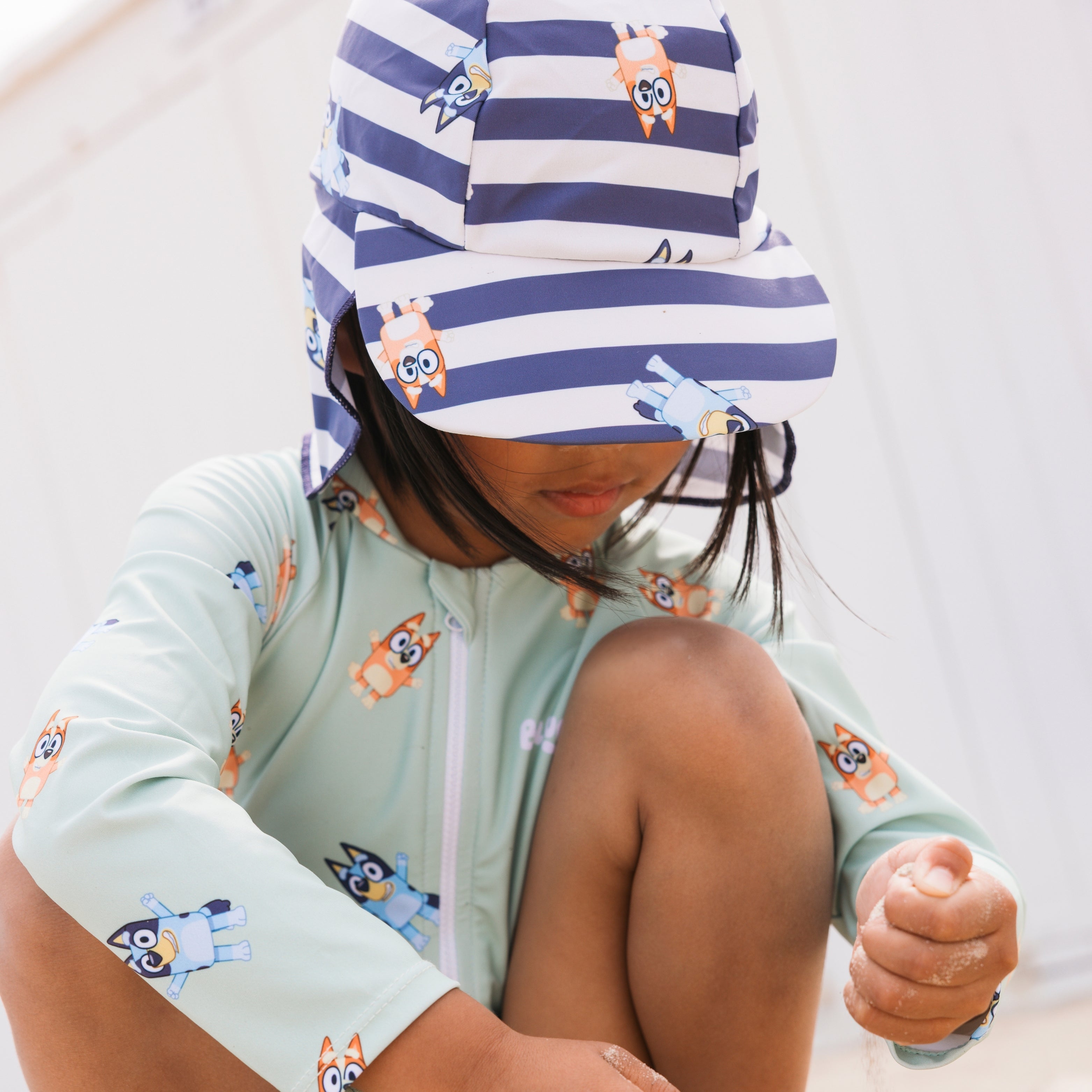 Bundel Zwemkleding - Blauw/Wit/Groen - Bluey