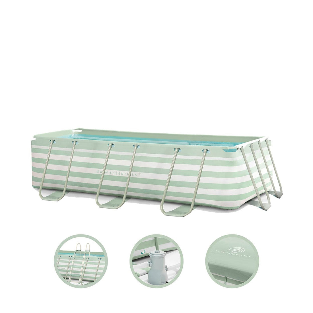 opzetzwembad-400x200x100-cm-groen-wit-met-accessoires-swim-essentials-1
