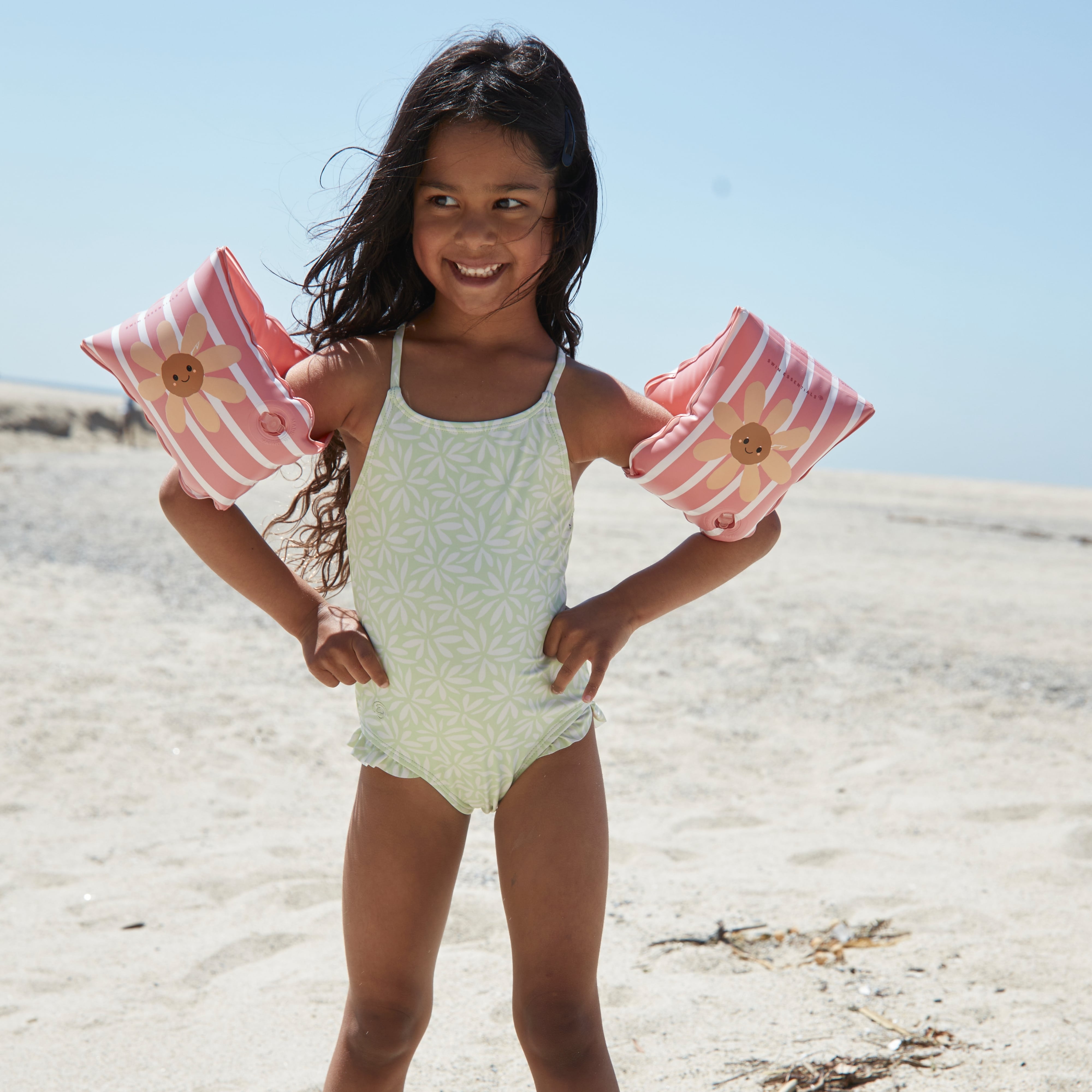 Zwembandjes - Roze - Daisy Flower - 2/6 Jaar