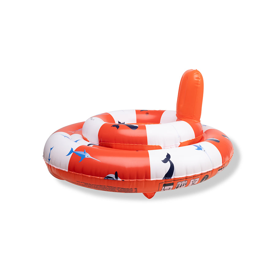 Baby Float - Wit/Rood - Ocean Stripes - 0/1 Jaar