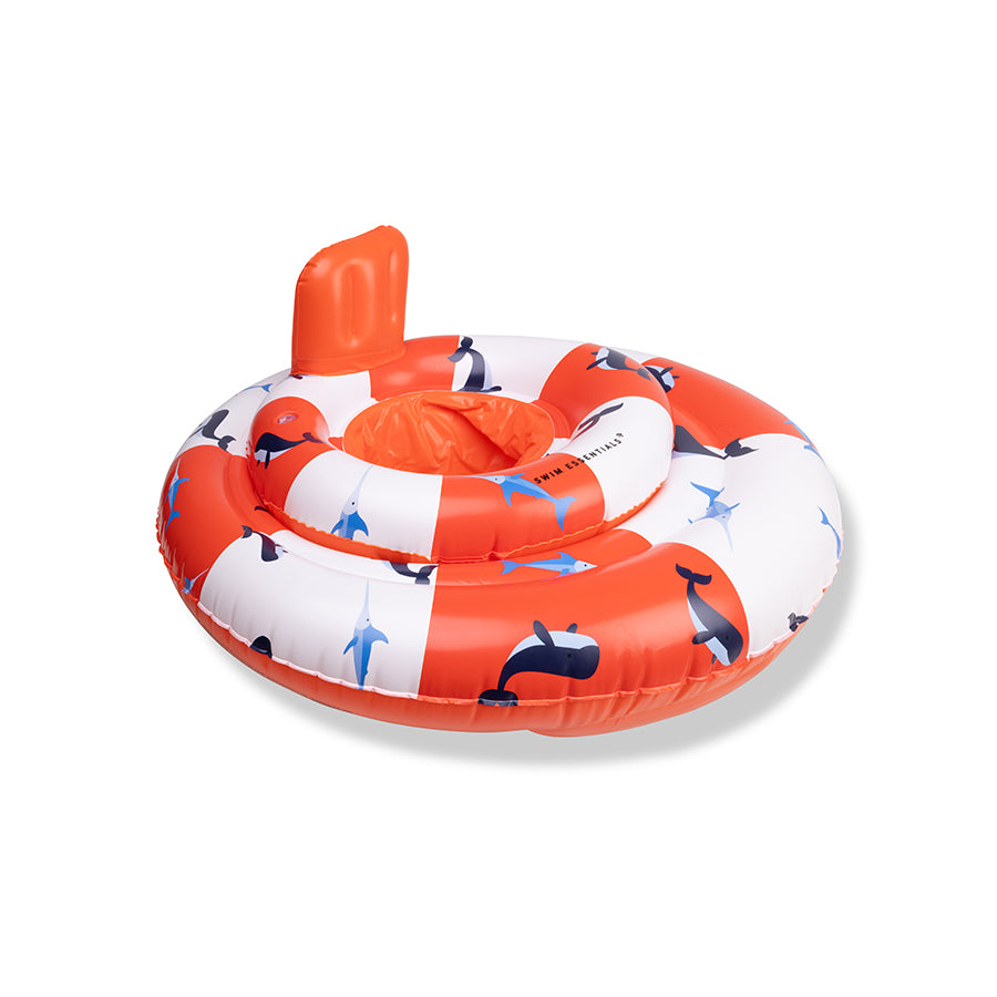 Baby Float - Wit/Rood - Ocean Stripes - 0/1 Jaar