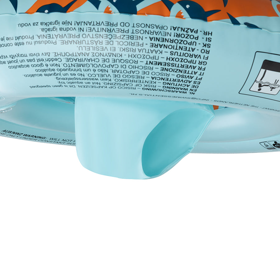 Baby Float - Oranje/Blauw - Tropic Shark - 0/1 Jaar