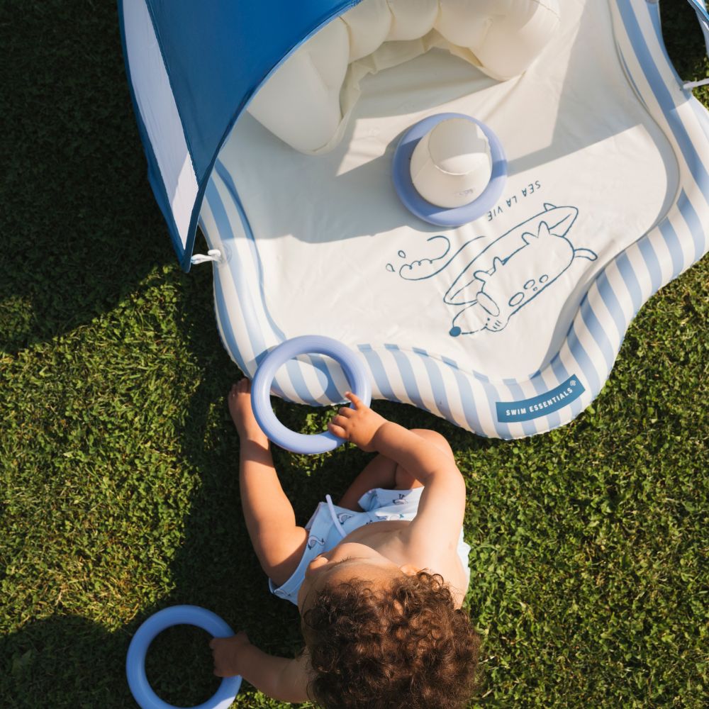 Baby Splash Mat - Blauw - Surfer - Ø 76 Cm